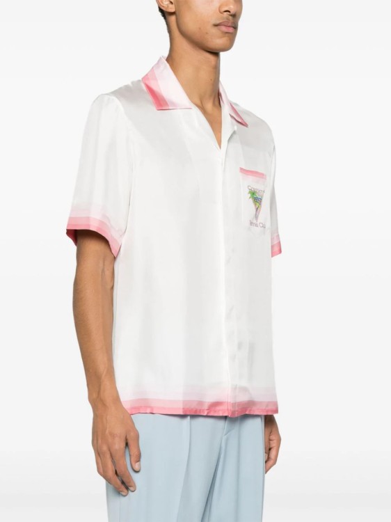 Shop Casablanca Multicolor Tennis Club Icon Shirt In White
