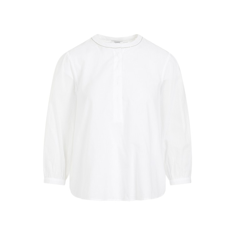 Peserico White Cotton Voile Cotton Shirt