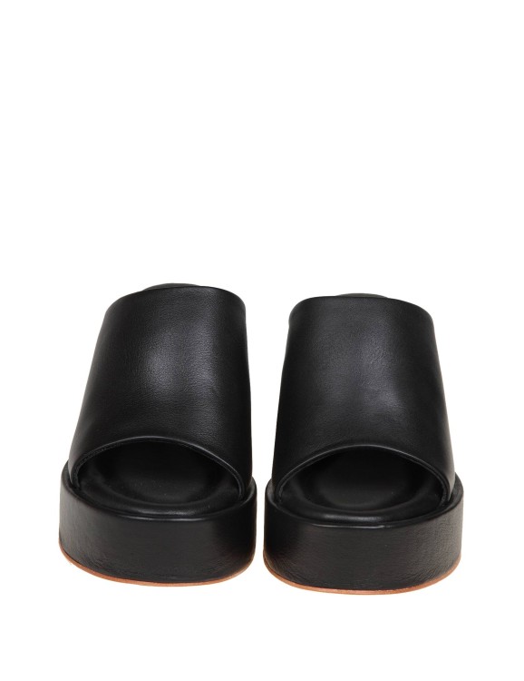 Shop Paloma Barceló Marit Wedge Sandal In Black Leather