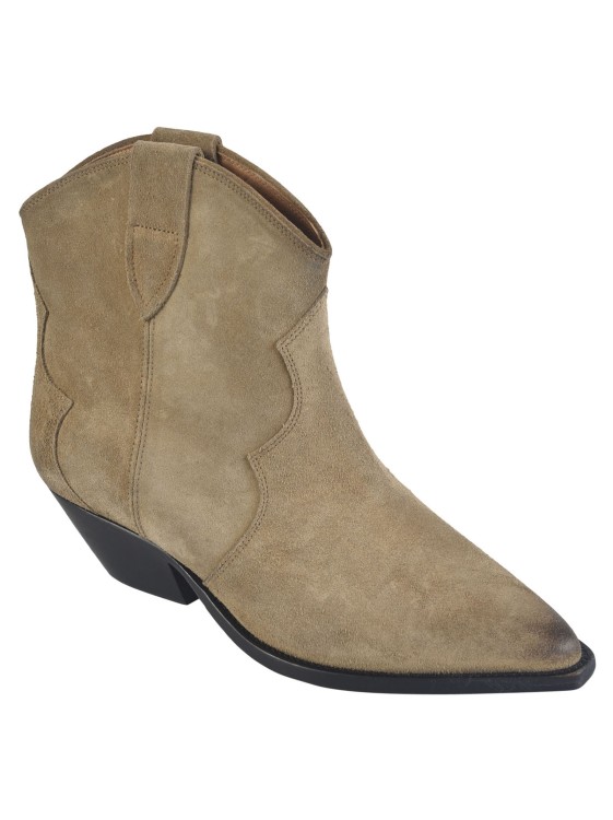 Shop Isabel Marant Brown Suede 45mm Ankle Boots In Neutrals