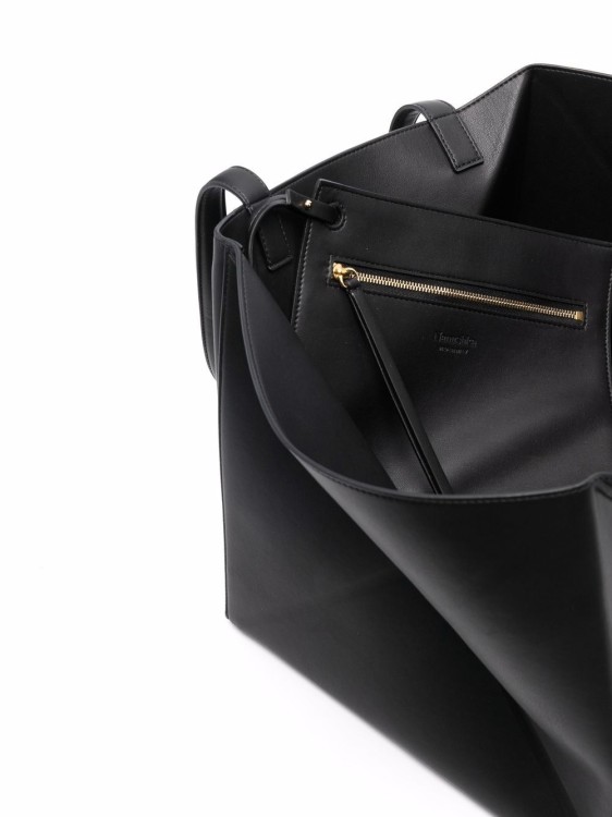 Shop Nanushka Vegan Leather Tote Bag In Black