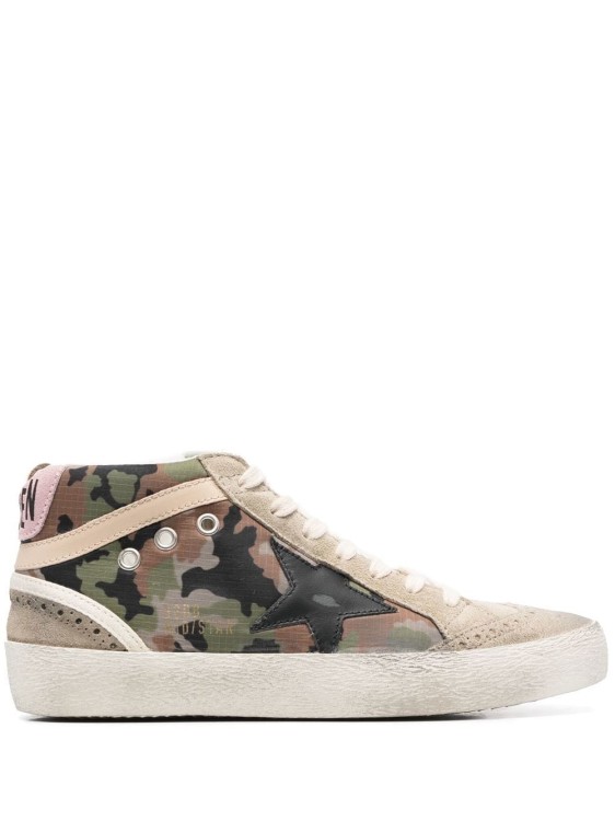 Shop Golden Goose Logo-patch Lace-up Sneakers In Grey