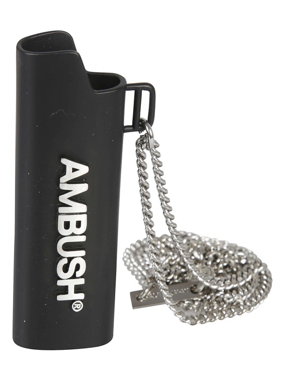 Ambush Black Metal Lighter Case Pendant Necklace