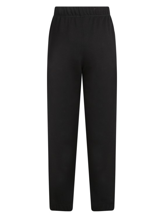 Shop Ganni Cotton Blend Trousers In Black
