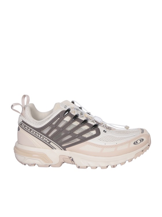 Shop Salomon Fabric Sneakers In Grey