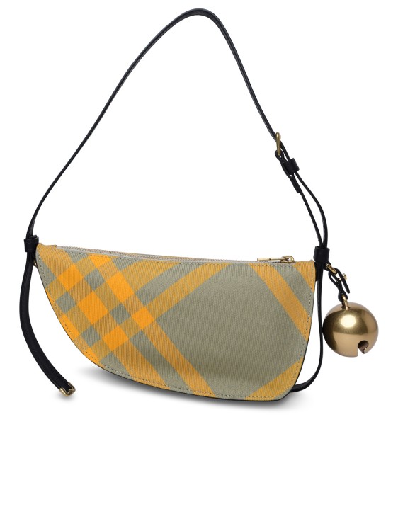 Shop Burberry Shield' Multicolor Wool Blend Bag In Neutrals