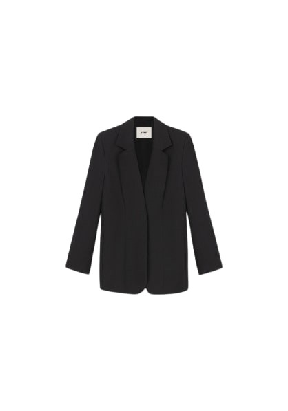 Shop Aeron Flambe - Fitted Blazer In Black