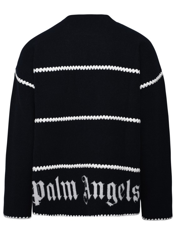 Shop Palm Angels Wool Blend Sweater In Black
