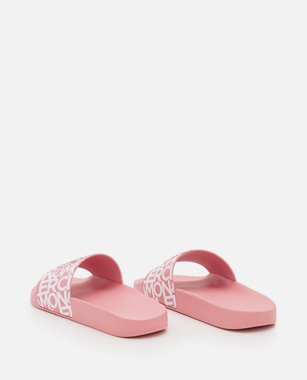 Moncler Jeanne Rubber Slides In Pink