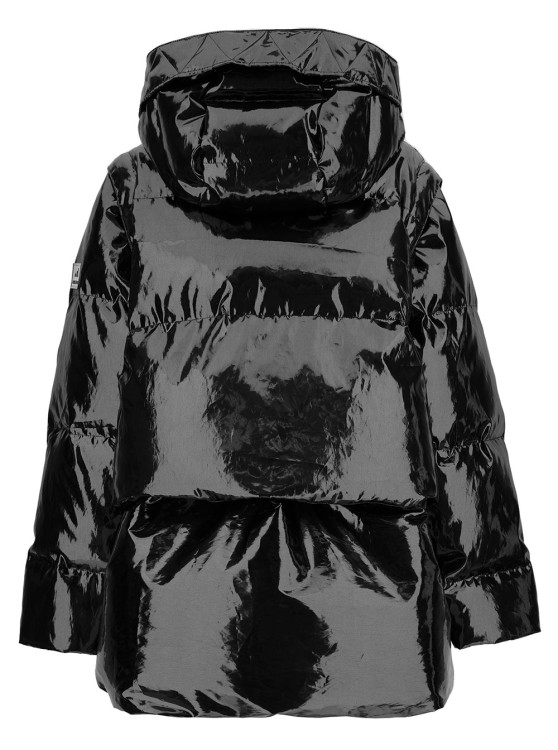 Shop Anitroc Chiara' Oversized Black Down Jacket