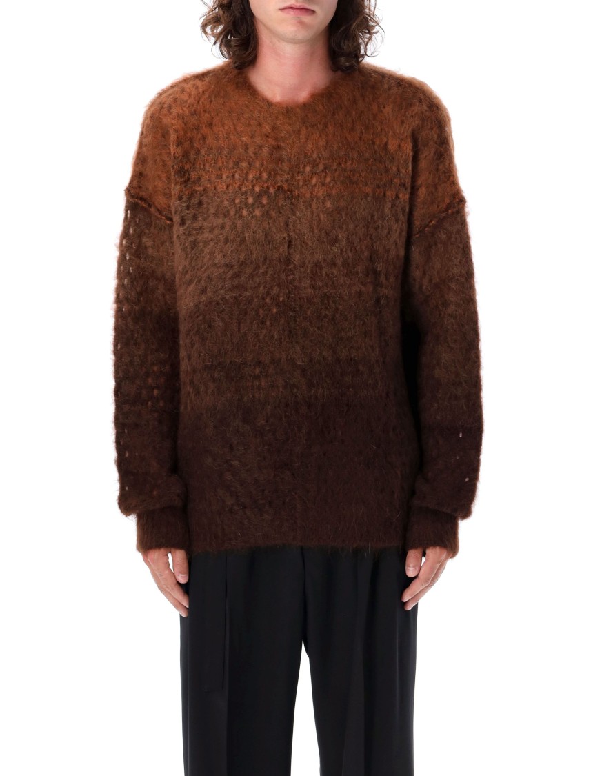 Cmmn Swdn Gradient-effect Sweater In Brown
