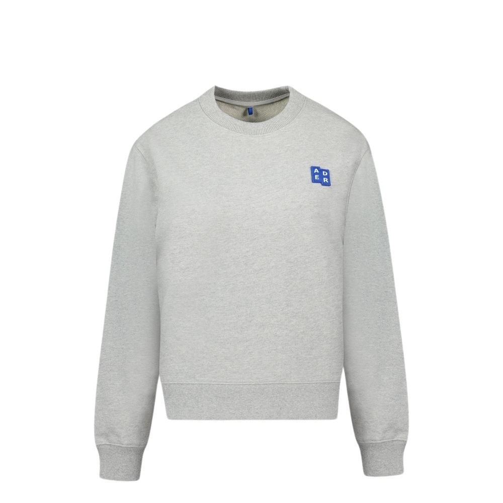Ader Error 01 Trs Tag Sweatshirt - Cotton - Grey In Grey