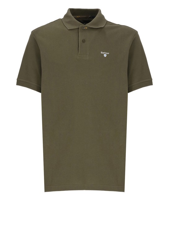 Barbour Logoed Polo Shirt In Grey