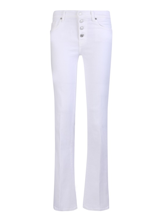 7 For All Mankind Classic Style  From  Crafted From Sustainable Earthkind Stretch-c In White