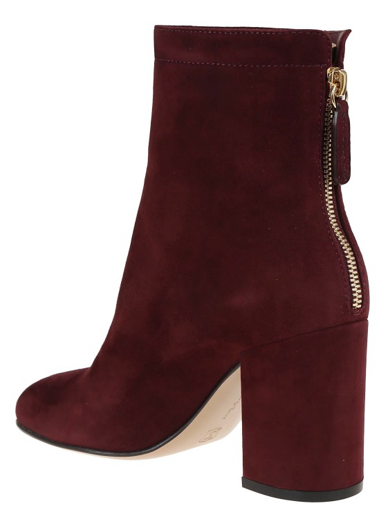 Shop Gianvito Rossi Bellamy Ankle Boot In Burgundy
