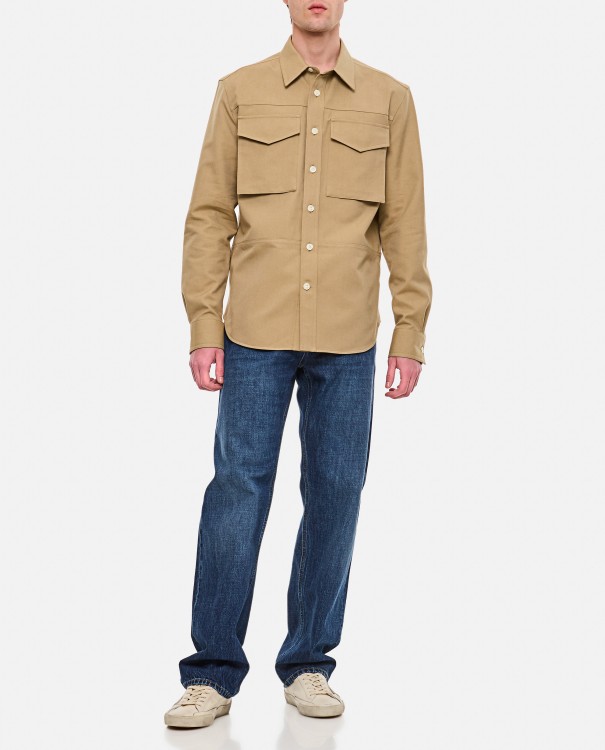 Alexander Mcqueen Alexander Mc Queen Overshirt With Flap Pockets In Brown