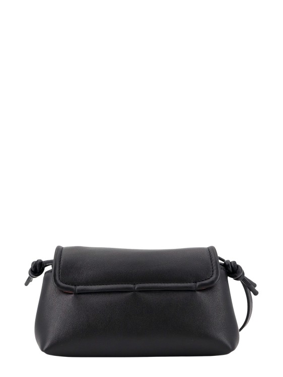 Shop Valentino Leather Shoulder Bag With Vlogo Signature Detail In Black