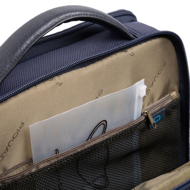 Shop Piquadro Blue Backpack With Laptop & Ipad Storage