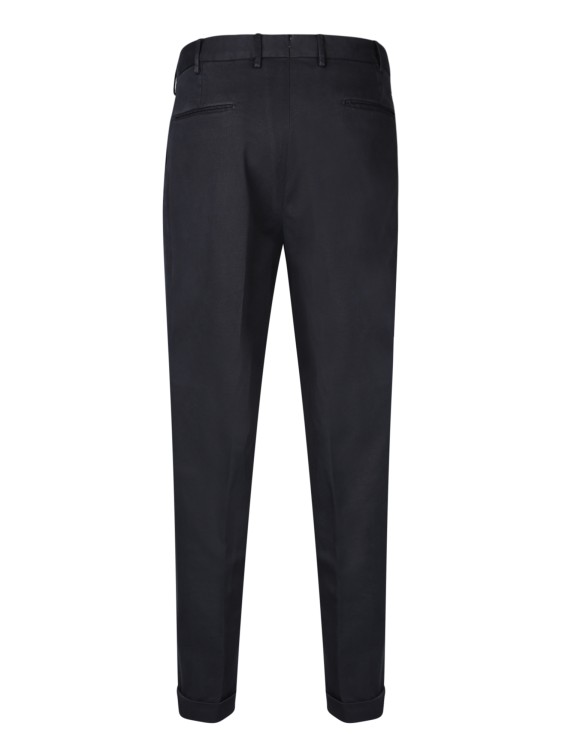 Shop Dell'oglio Black Jacquard Cotton Pants