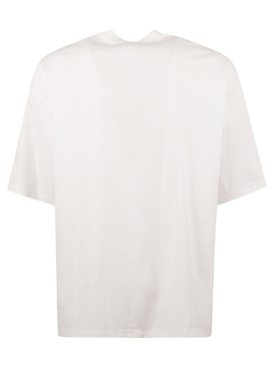 Shop Lanvin White Cotton Laced T-shirt
