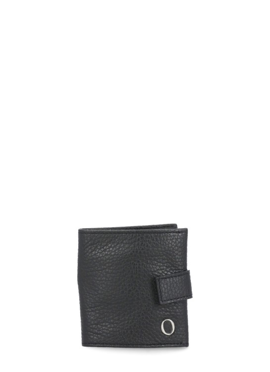 Orciani Leather Wallet In Black