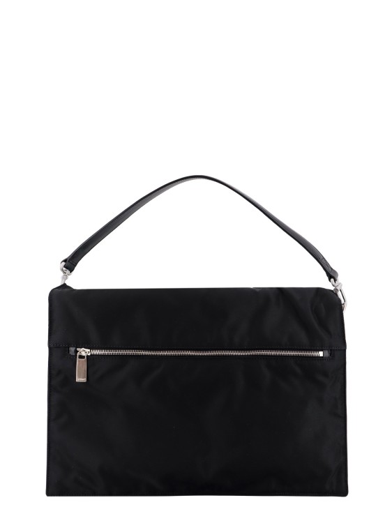 Shop Off-white Nylon Shoulder Bag With Arrow Metal Logo In Black