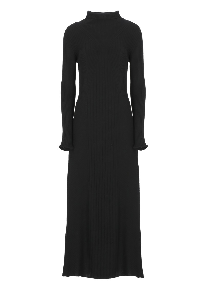 D Exterior D. Exterior Cashmere Blend Dress In Black