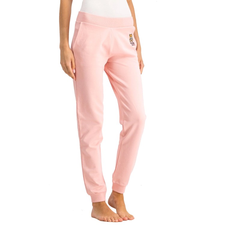 Shop Moschino Logo Sweatpants In Pink