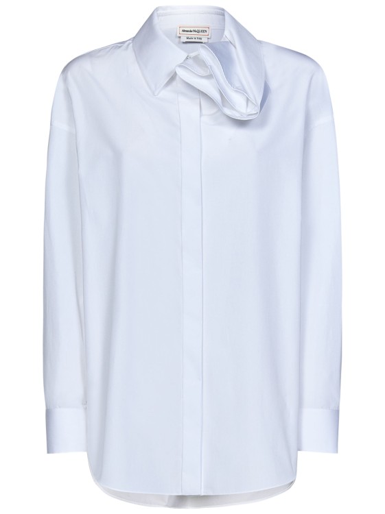 Alexander Mcqueen Plain White Longsleeve Shirt