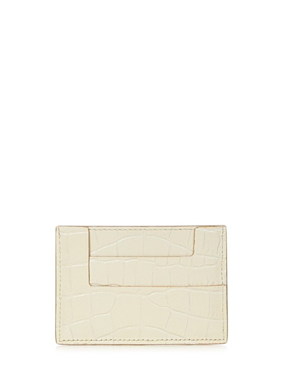 Shop Tom Ford Cream-colored Card Holder In Neutrals