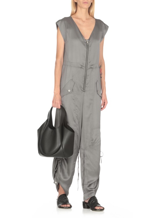 Shop Andrea Ya'aqov Viscose Suit In Grey