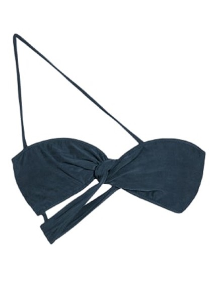 Jacquemus Le Bandeau Asymmetric Top In Black