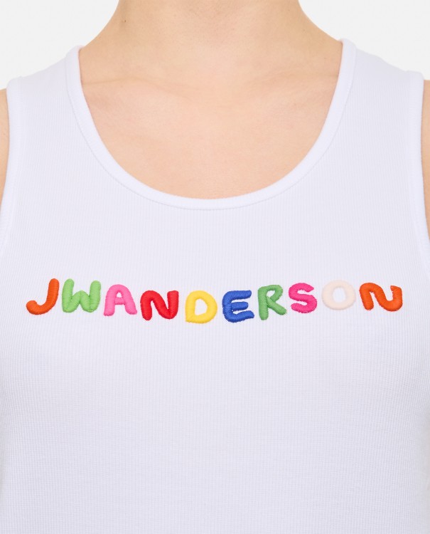 Shop Jw Anderson Logo Embroidery Vest In White