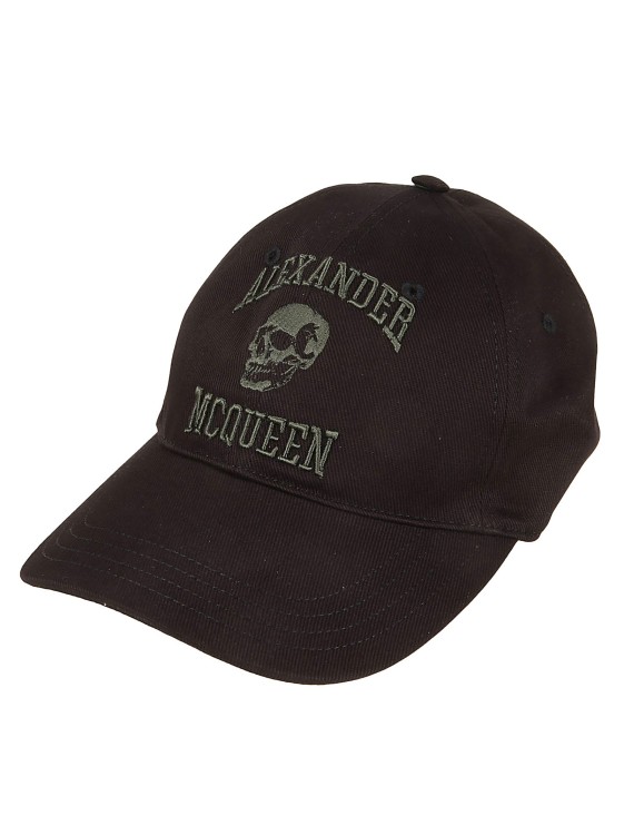 Shop Alexander Mcqueen Pure Cotton Baseball Cap In Black