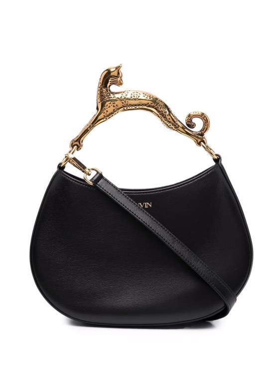 Lanvin Embellished-handle Tote Bag In Black