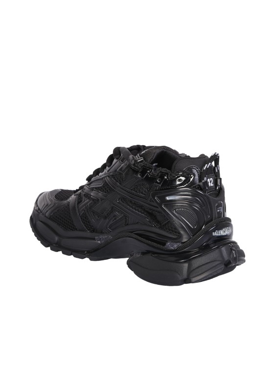 Shop Balenciaga Black Runner Sneakers