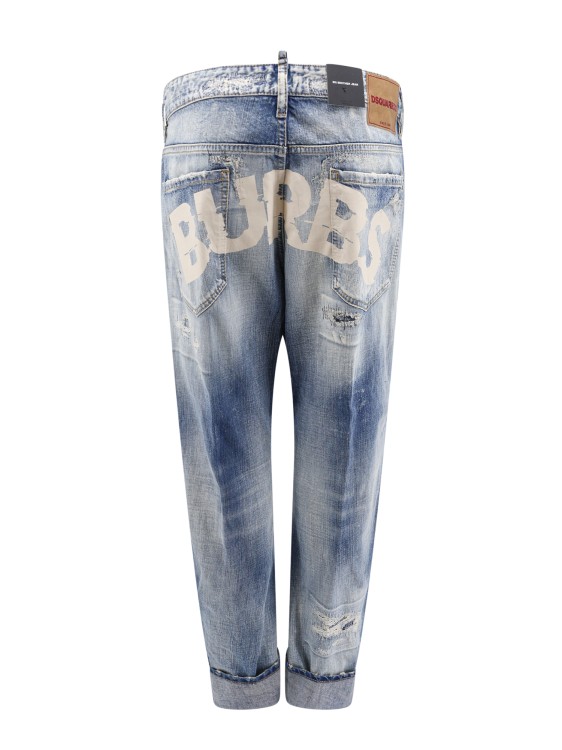 Shop Dsquared2 Cotton Jeans With Ripped Effect In Blue