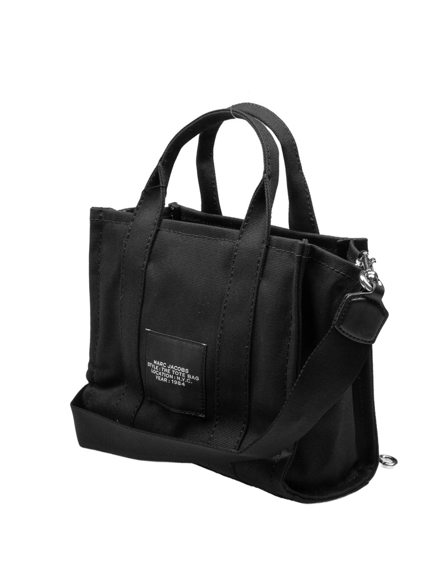 Marc Jacobs The Medium Bag In Canvas Black In Black