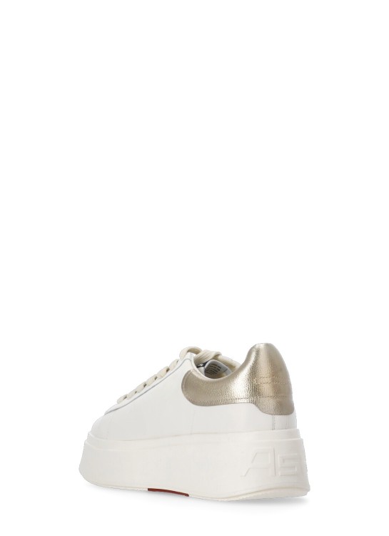 Shop Ash White Smooth Leather Sneakers