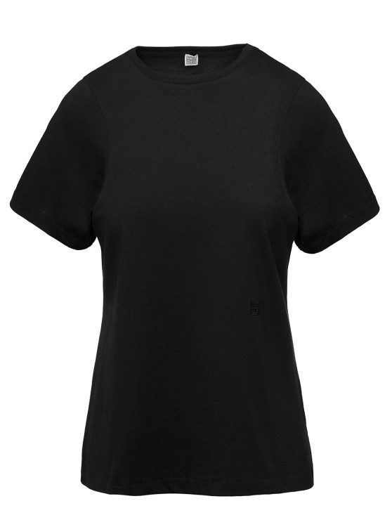 Totême Crewneck T-shirt In Black Cotton