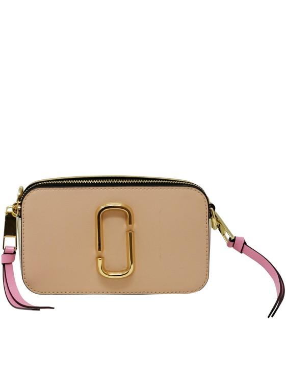 Marc Jacobs Snapshot Bag In Khaki Color Leather in Natural