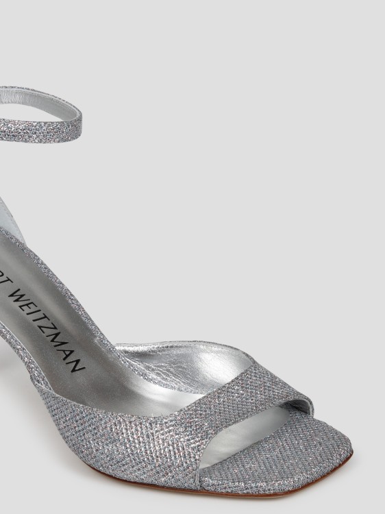 Shop Stuart Weitzman Nudistia 75 Sandal In Silver