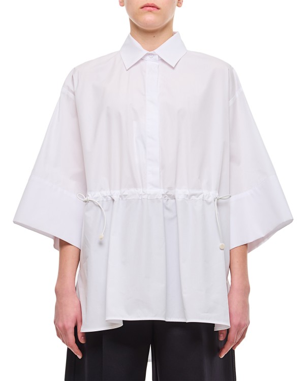 Shop Max Mara March Cotton Shirt In White
