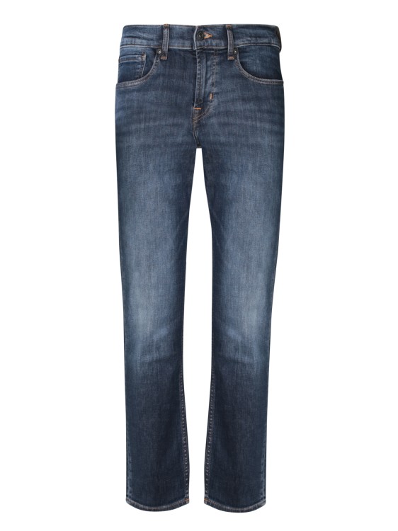 Shop 7 For All Mankind Mid-rise Slim Jeans In Black