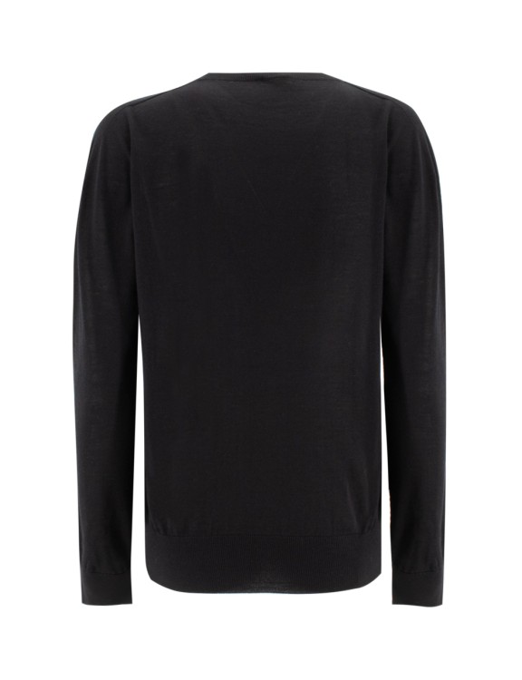 Shop Kiton Crew Neck Sweater In Black