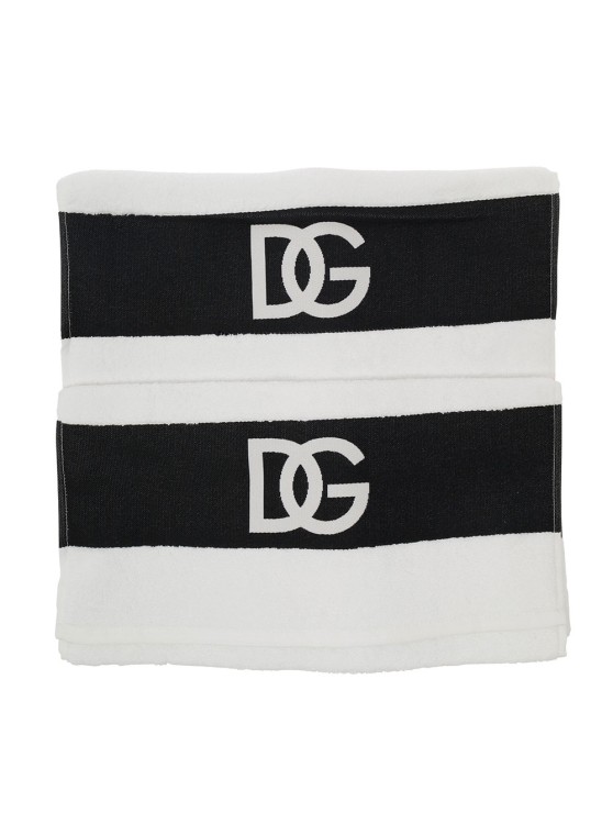 Shop Dolce & Gabbana 5 Piece Towel Set Dg Logo In Not Applicable