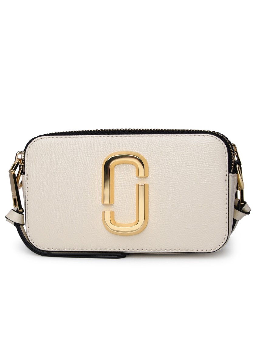 Marc Jacobs (the) Colorblock Snapshot Leather Shoulder Bag In Neutrals