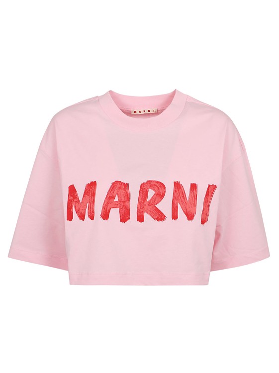 Marni Organic Cotton T Shirt In Pink