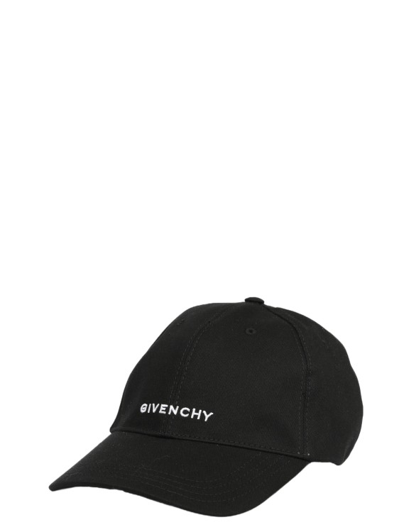 Shop Givenchy Embroidered Cap In Black