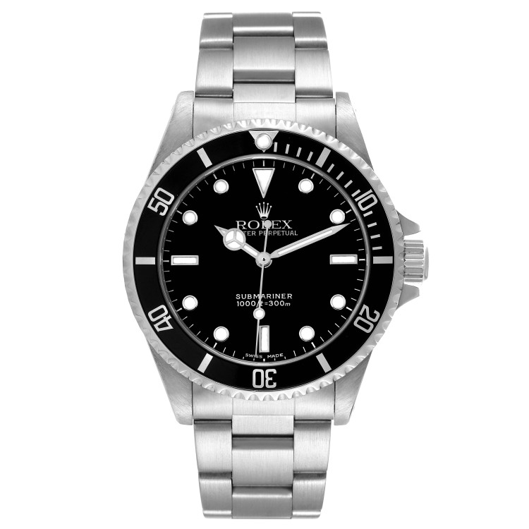 40mm Black Rolex Submariner with Box and Papers